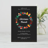 Invitation à la fête d'échange de cadeaux de Noël (Debout devant)