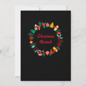 Invitation à la fête d'échange de cadeaux de Noël (Dos)