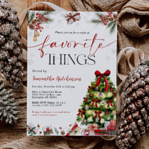 Invitation à la fête d'échange de cadeaux des chos