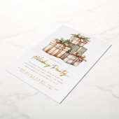Invitation à la fête d'échange de cadeaux White El (Rotation)