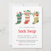 Invitation à la fête d'échange de chaussettes de P (Devant)
