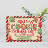 Invitation à la fête d'échange de cookies de Noël (Debout devant)