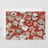 Invitation à la fête d'échange de cookies de Noël (Dos)