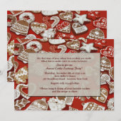 Invitation à la fête d'échange de cookies de Noël (Devant / Derrière)