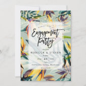 invitation à la fête d'engagement de palme à fleur (Devant)