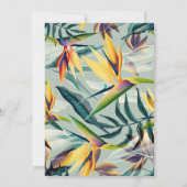 invitation à la fête d'engagement de palme à fleur (Dos)