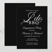 Invitation à la fête d'engagement 'Je fais du BBQ' (Devant / Derrière)