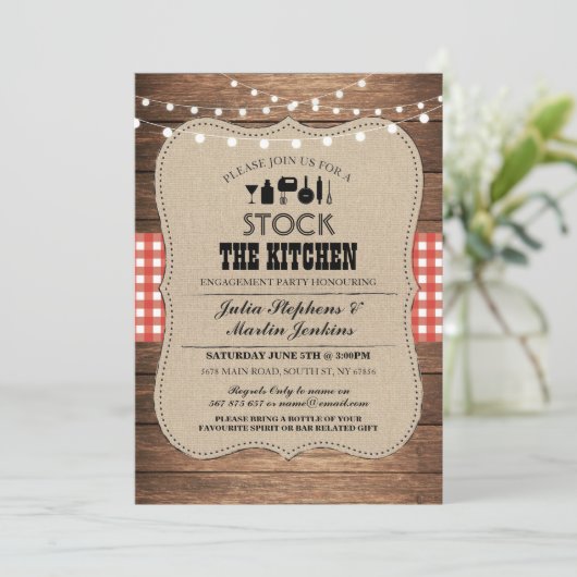 Invitation à la fête d'engagement pour garnir le b (Debout devant)