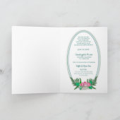 Invitation à la fête des 100 ans, ovale avec des f (Intérieur)