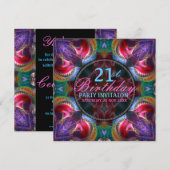 Invitation à la fête des 21e célébrations (Devant / Derrière)