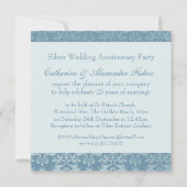 Invitation à la fête des 25 ans de mariage (Dos)