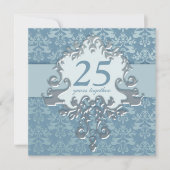 Invitation à la fête des 25 ans de mariage (Devant)