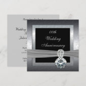 Invitation à la fête des 25 ans de mariage (Devant / Derrière)