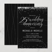 Invitation à la fête des 25 ans de mariage civil (Devant / Derrière)