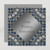 Invitation à la fête des 25 ans de mariage en arge (Devant / Derrière)