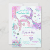 Invitation à la fête des 2 ans de la petite sirène (Devant)