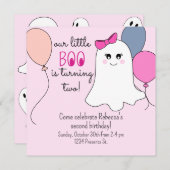 Invitation à la fête des 2 ans de notre petit Boo (Devant / Derrière)