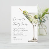 Invitation À la fête des 40 ans (Debout devant)