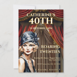 Invitation à la fête des 40 ans de Gatsby