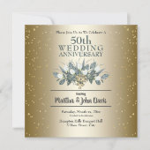 Invitation à la fête des 50 ans de mariage (Devant)