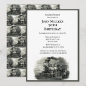 Invitation à la fête des 50 ans d'un homme (Devant / Derrière)