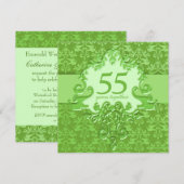 Invitation à la fête des 55 ans de mariage de noce (Devant / Derrière)