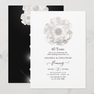 Invitation à la fête des 60 ans de mariage de diam