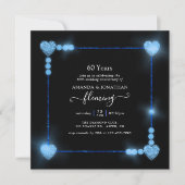 Invitation à la fête des 60 ans de mariage de diam (Devant)