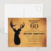 Invitation à la fête des 60 ans d'Old Buck (Devant / Derrière)