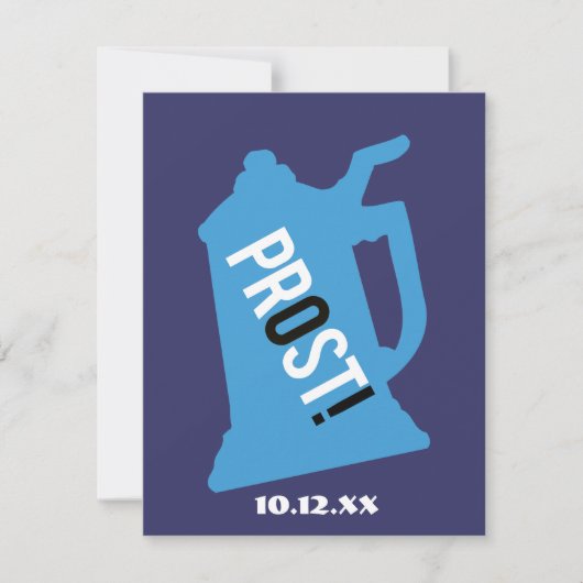 Invitation à la fête des 80 ans d'Alain Prost Bleu (Devant)