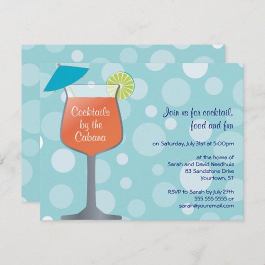 Invitation à la fête des alcools (Devant / Derrière)