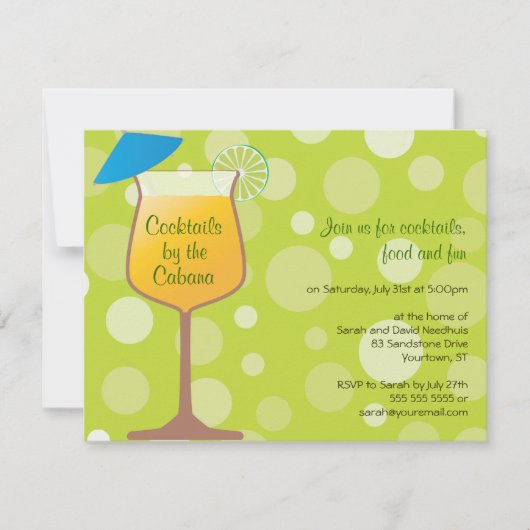 Invitation à la fête des alcools (Devant)