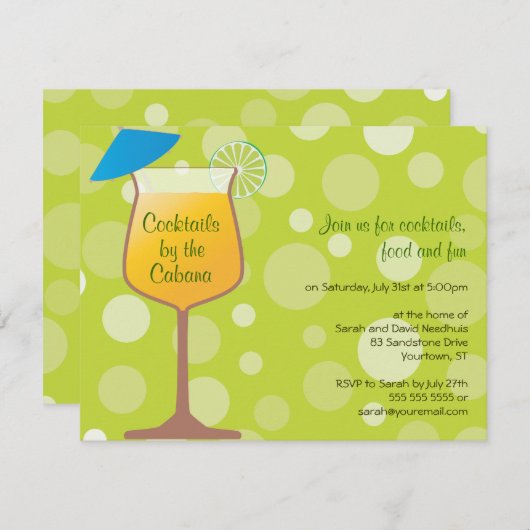 Invitation à la fête des alcools (Devant / Derrière)