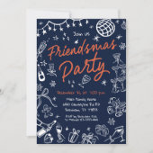 Invitation à la fête des amis, invitation tirée à (Devant)