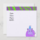 Invitation à la fête des animaux de la jungle (Dos)