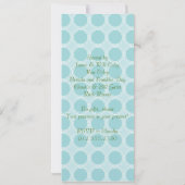 Invitation à la fête des anneaux de bouteilles de (Dos)