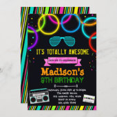 Invitation à la fête des années 80 (Devant / Derrière)