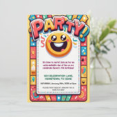 Invitation à la fête des Anniversaires de enfants  (Debout devant)