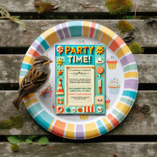 Invitation à la fête des Anniversaires de enfants 