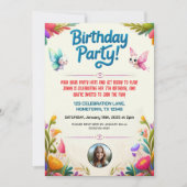 Invitation à la fête des Anniversaires de enfants  (Devant)