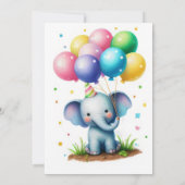 Invitation à la fête des Anniversaires de enfants  (Dos)