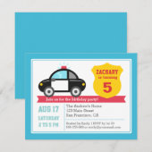 Invitation à la fête des Anniversaires de enfants  (Devant / Derrière)