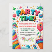 Invitation à la fête des Anniversaires de enfants  (Devant)