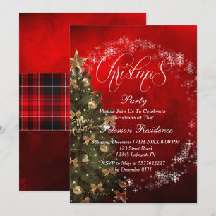 Invitation à la fête des arbres de Noël
