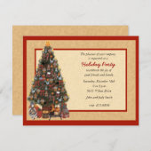 Invitation à la fête des arbres de Noël (Devant / Derrière)