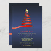 Invitation à la fête des arbres de Noël (Devant / Derrière)