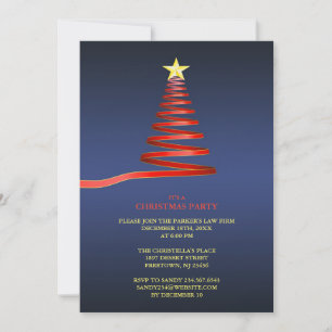 Invitation à la fête des arbres de Noël