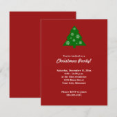 Invitation à la fête des arbres de Noël (Devant / Derrière)