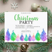 Invitation à la fête des arbres de Noël