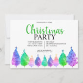 Invitation à la fête des arbres de Noël (Devant)